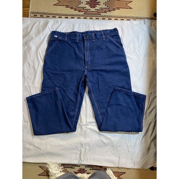 Carhartt FR Fire Resistant Jeans Mens 44 X 30 FRB13 HRC2 Blue Denim - Picture 3 of 6